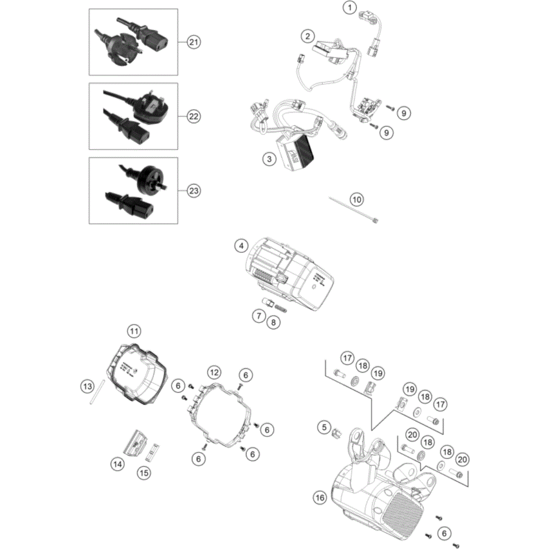 KTM SX-E 2 Battery Compartment