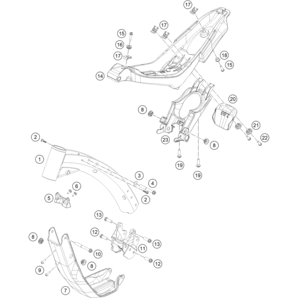 KTM SX-E 2 Frame Protector / Bash Guard