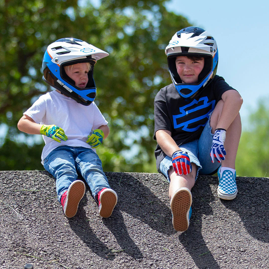 H-D Sanction Helmet by Stacyc Blu/Wht