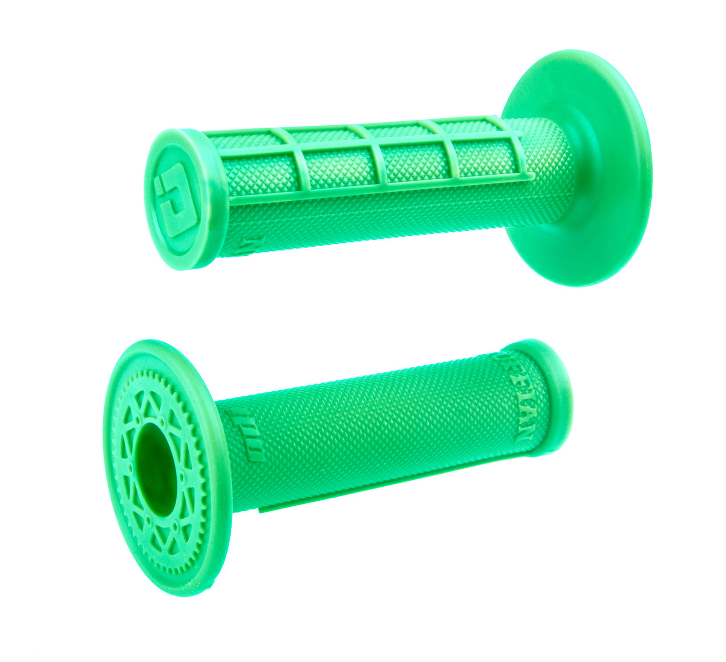 ODI Half-Waffle Single-Ply Slip-On MX Grips - Flo Green