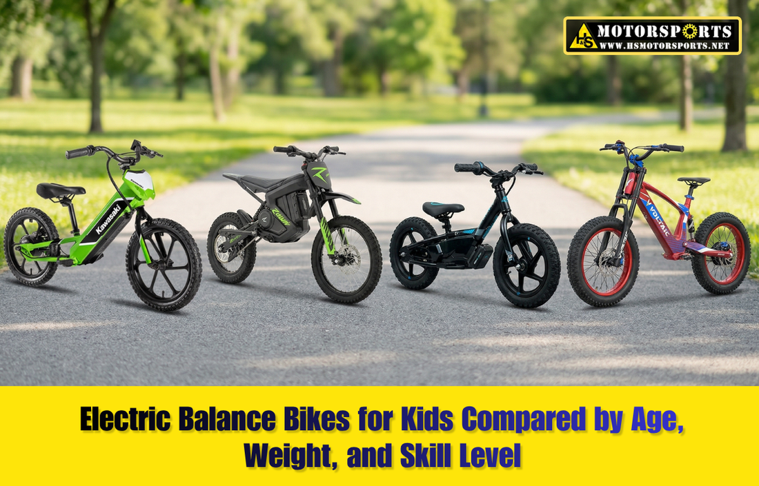 Electric Balance Bikes for Kids Compared by Age, Weight, and Skill Level