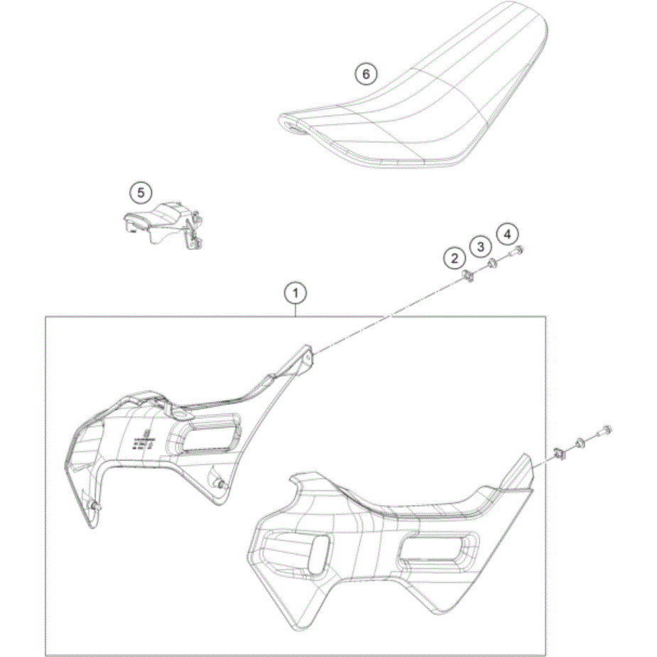 Oem Ktm Spoiler set