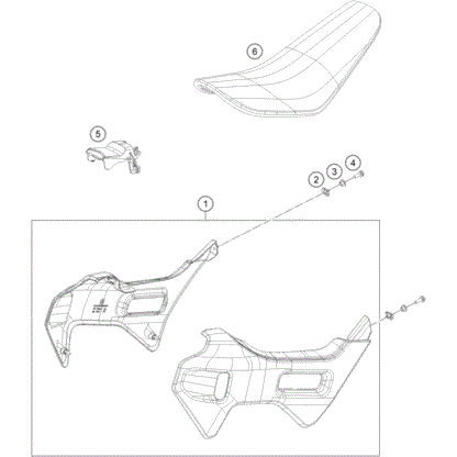 Oem Ktm Spoiler set