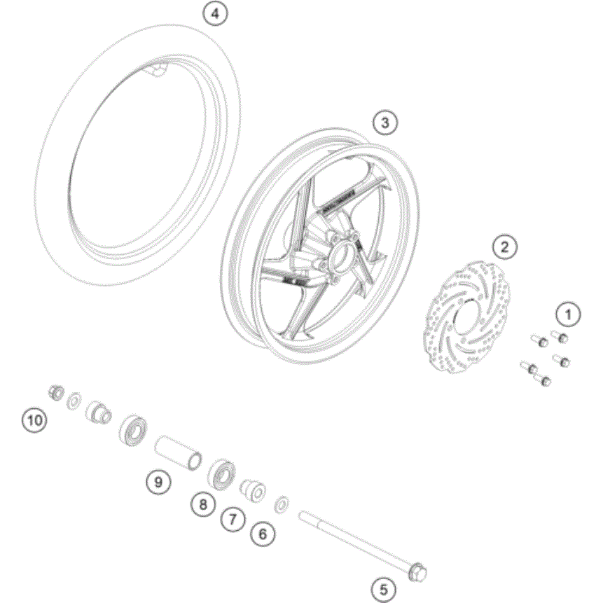 KTM SX-E 2 Front Axle Bolt