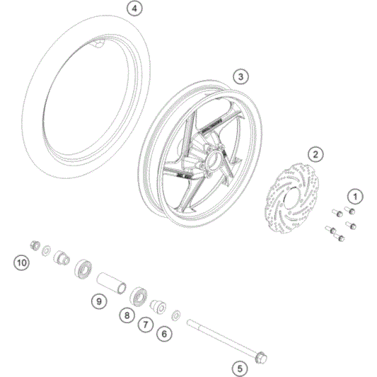 KTM SX-E 2 Front Axle Bolt