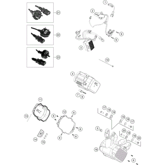 KTM SX-E 2 Battery Compartment