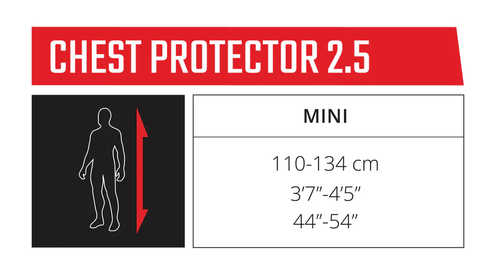 Chest Protector 2.5 Mini (Black/Red)