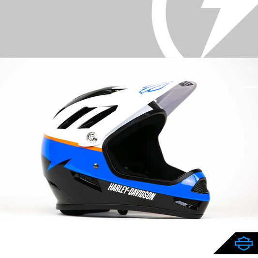 H-D SANCTION HELMET BY STACYC BLU/WHT