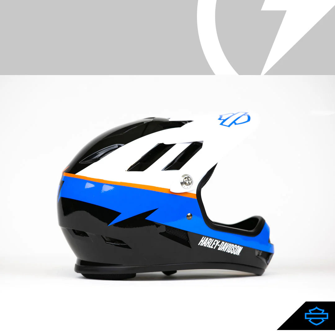 H-D SANCTION HELMET BY STACYC BLU/WHT