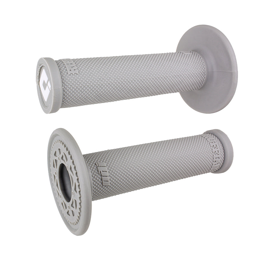 ODI Ruffian No-Waffle MX Slip-On Grips - Grey Soft