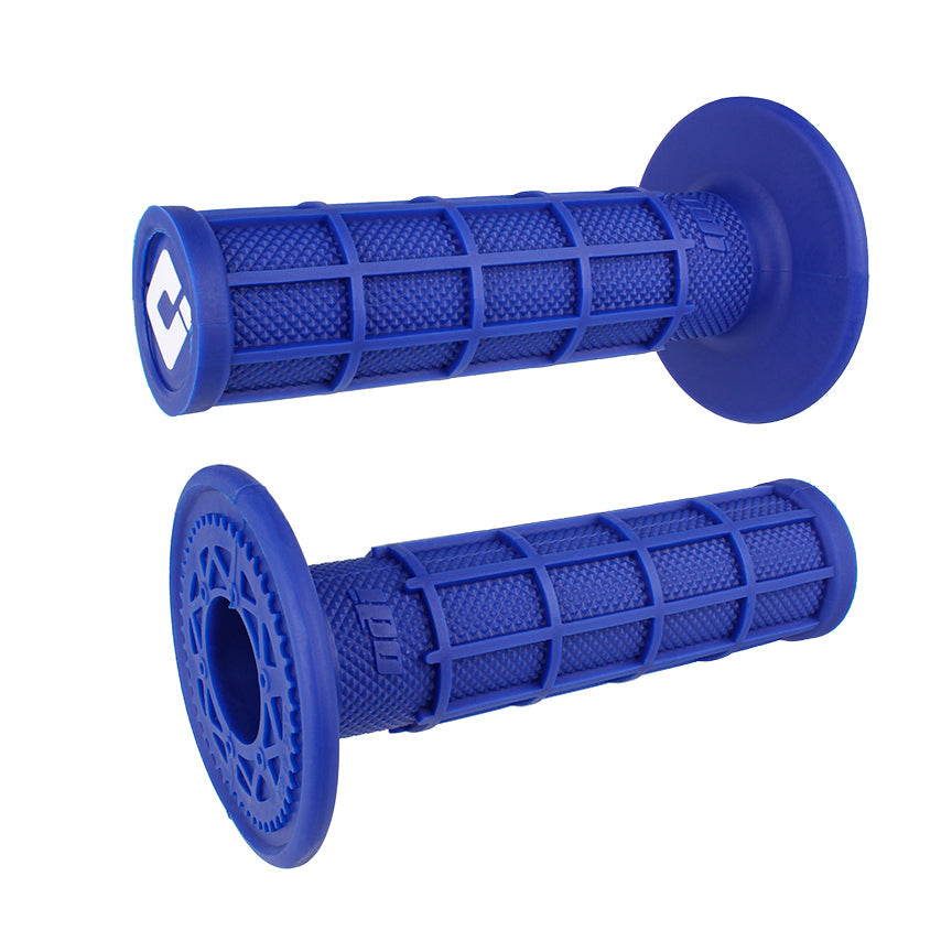ODI Full-Waffle Motocross Slip-On Grips - Blue