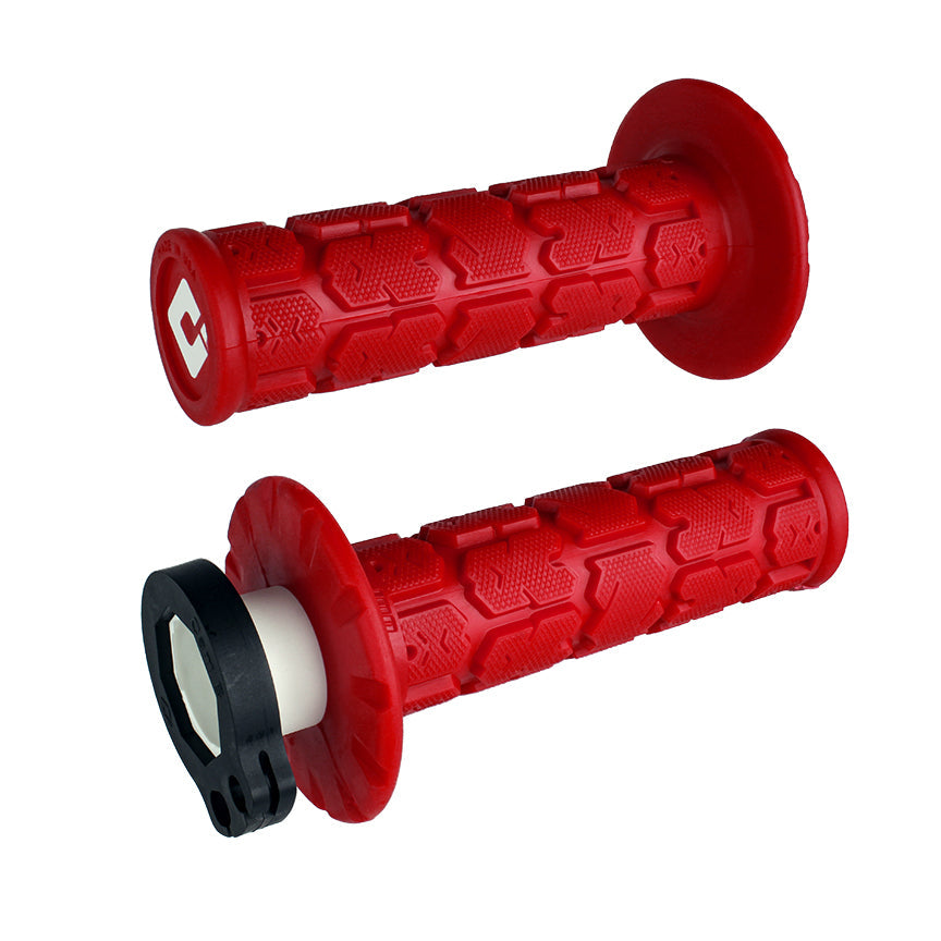 ODI Rogue MX V2 Lock-On Grips - Dark Red