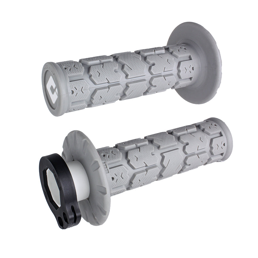 ODI Rogue MX V2 Lock-On Grips - Grey Soft
