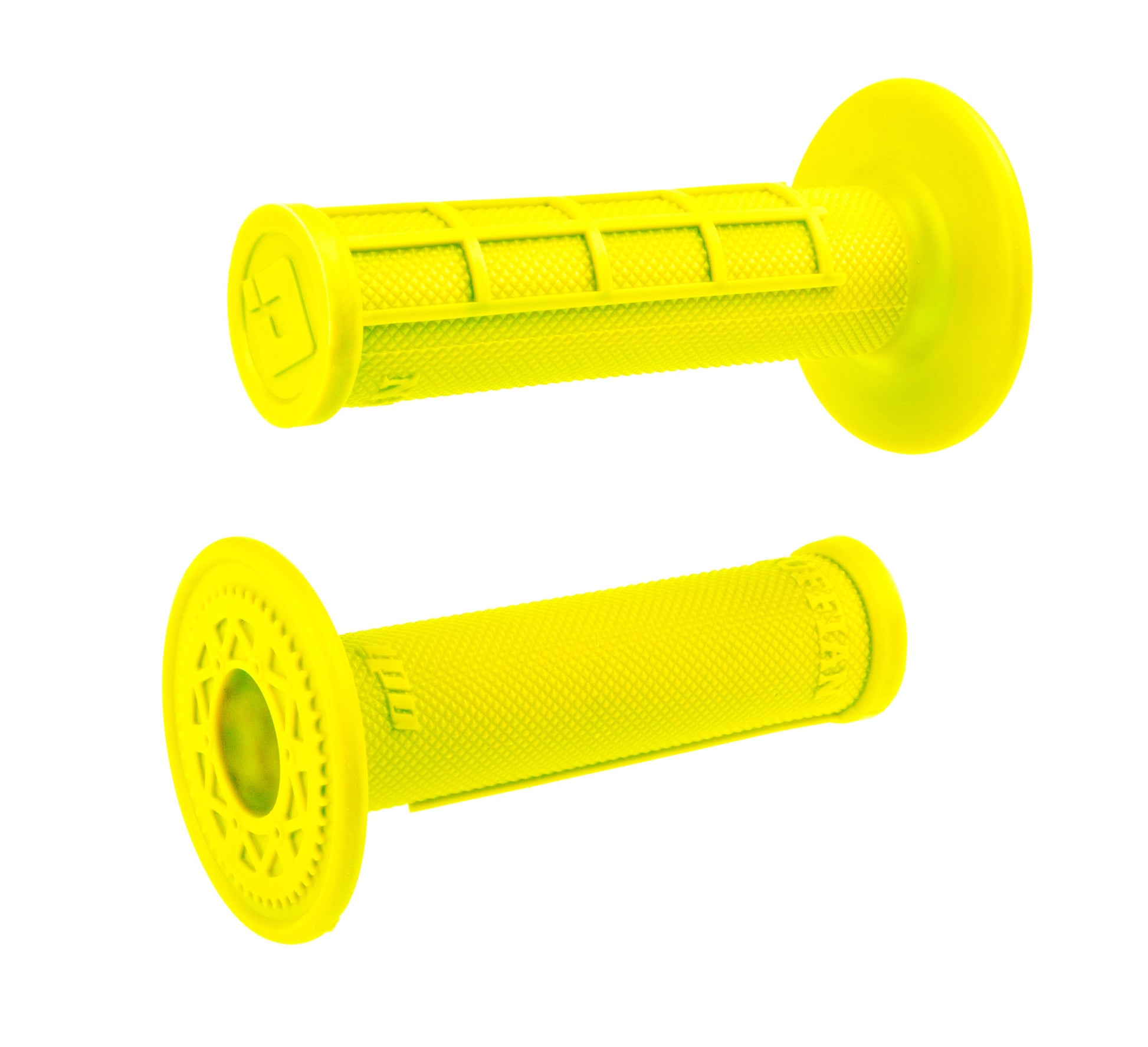 ODI Half-Waffle Single-Ply Slip-On MX Grips - Flo Yellow