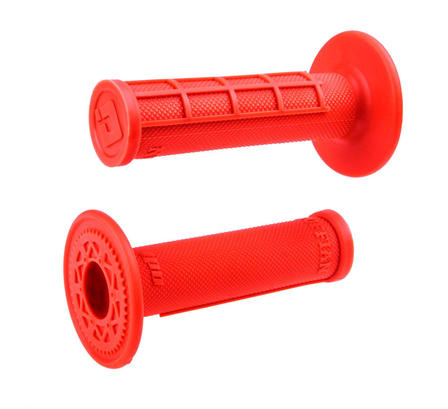 ODI Half-Waffle Single-Ply Slip-On MX Grips - Flo Orange
