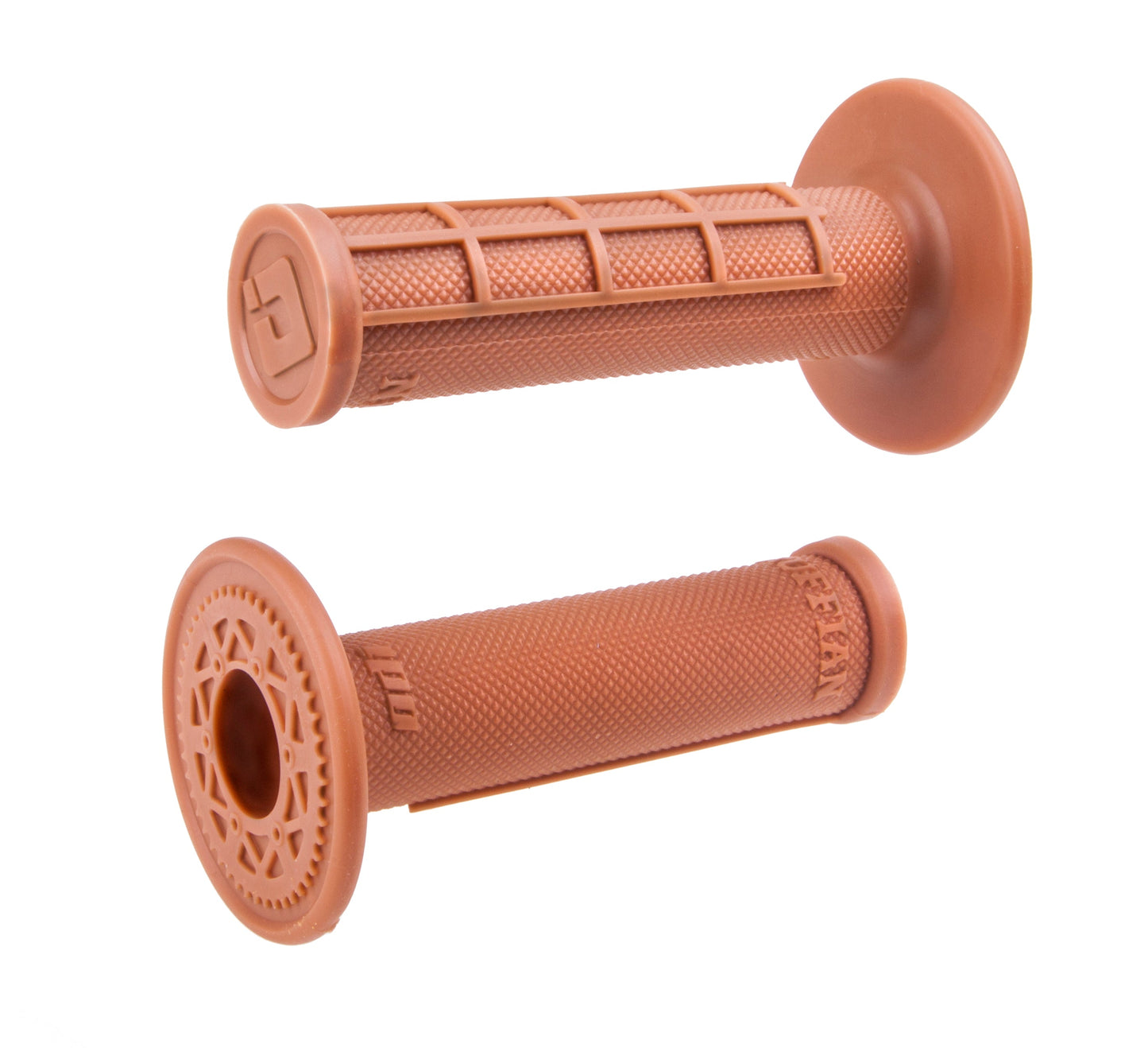 ODI Half-Waffle Single-Ply Slip-On MX Grips - Gum Rubber
