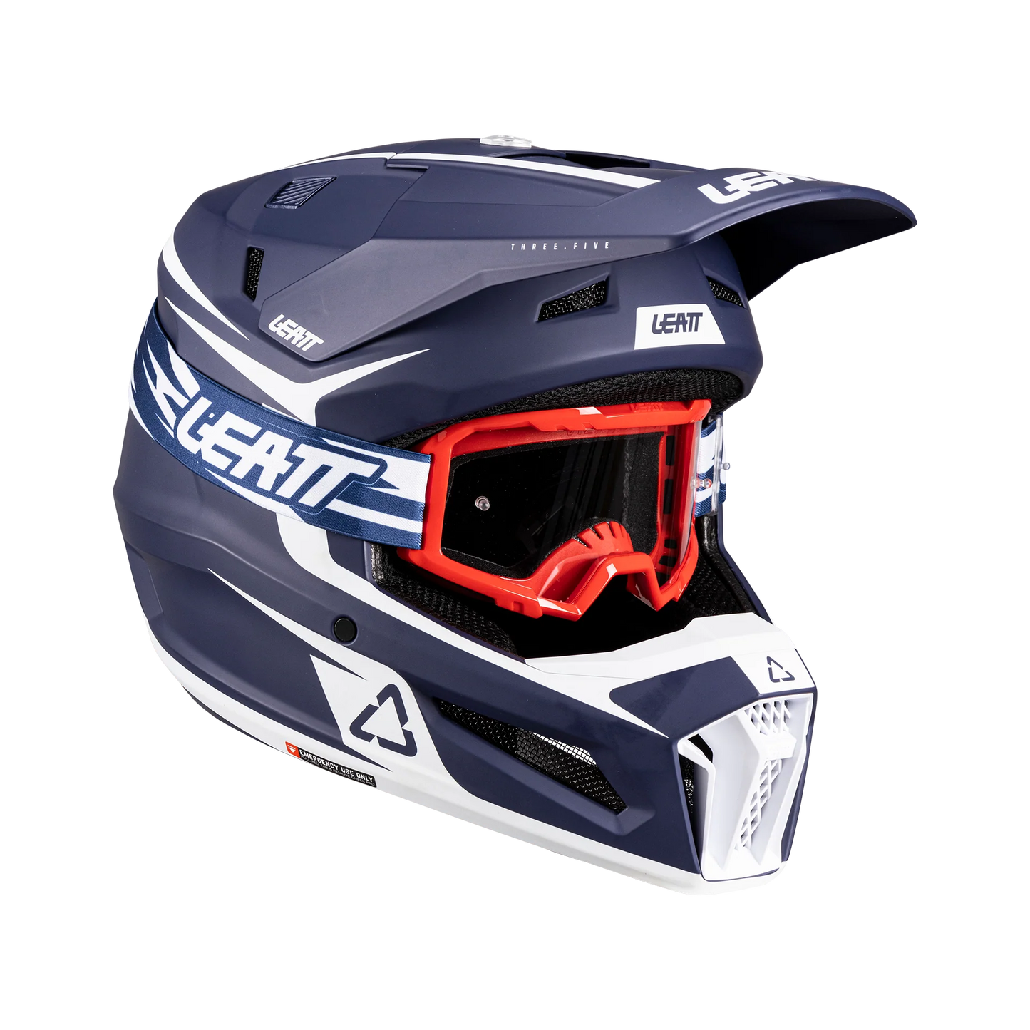 Helmet Moto 3.5 with 2.5s Goggle - Junior (Blue)