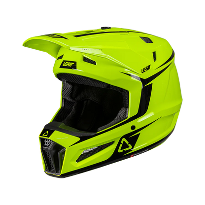 Helmet Moto 3.5 with 2.5s Goggle - Junior (Neon Yellow)