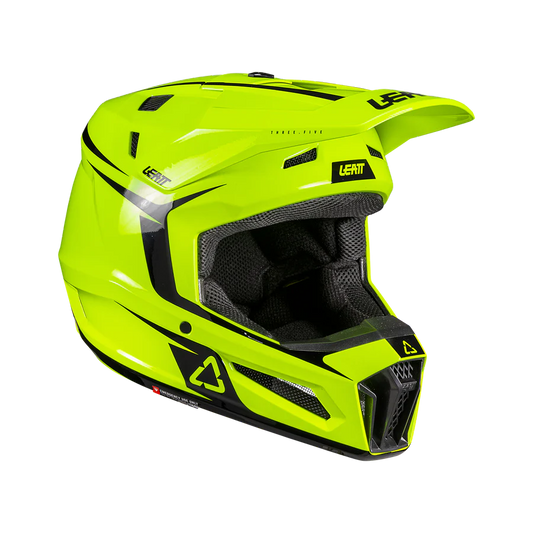 Helmet Moto 3.5 with 2.5s Goggle - Junior (Neon Yellow)