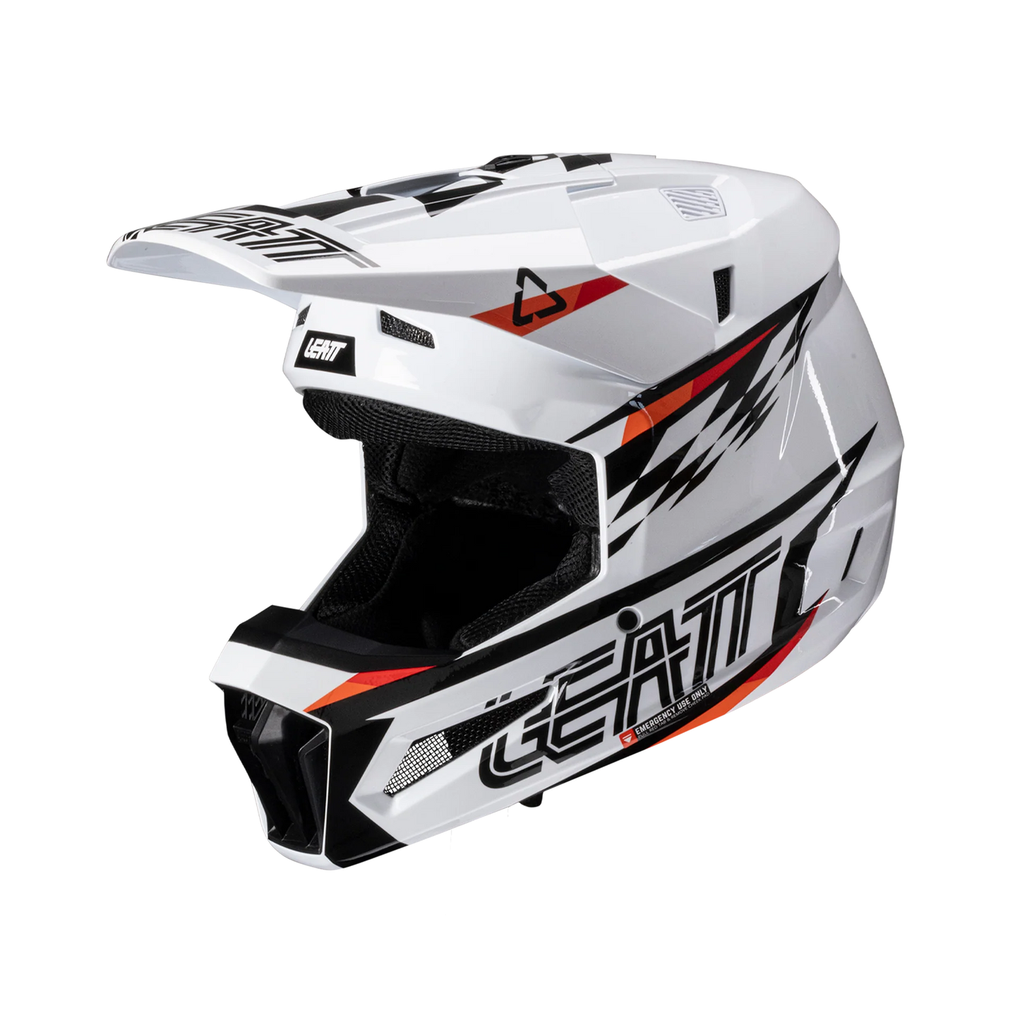 Helmet Moto 3.5 with 2.5s Goggle - Junior (White)