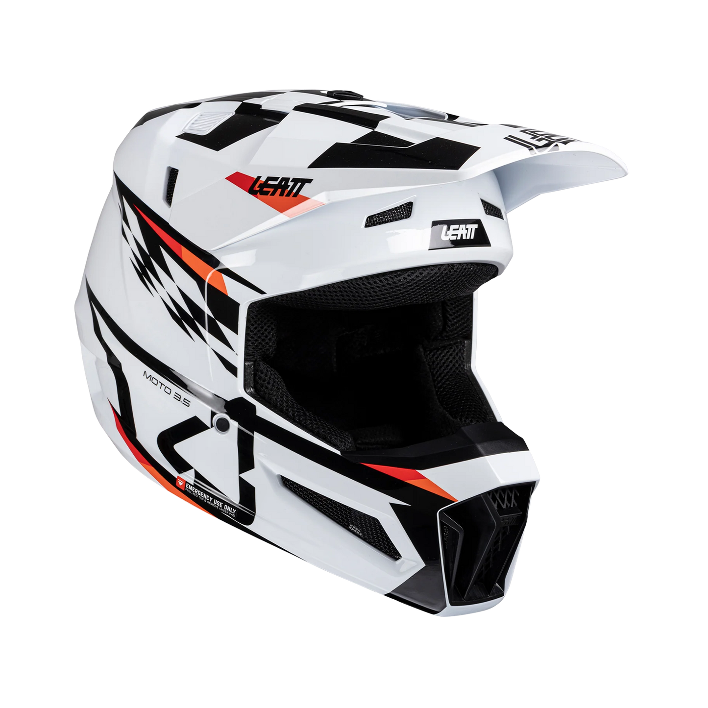 Helmet Moto 3.5 with 2.5s Goggle - Junior (White)