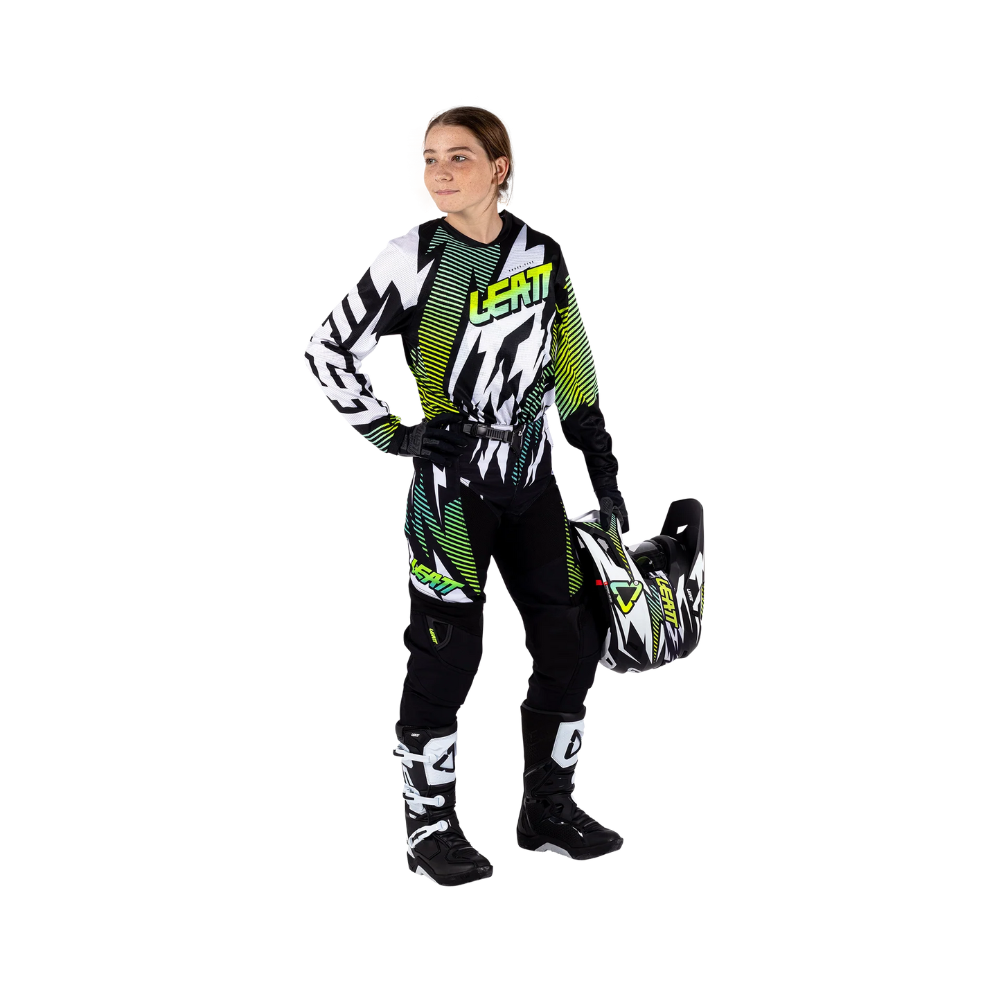 Leatt Moto 3.5 Junior/Mini Ride Kit (Storm Teal)