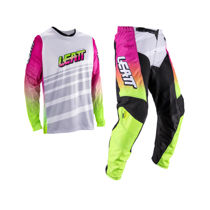 Leatt Moto 3.5 Junior/Mini Ride Kit (Retro Pink)