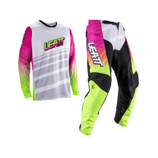 Leatt Moto 3.5 Junior/Mini Ride Kit (Retro Pink)