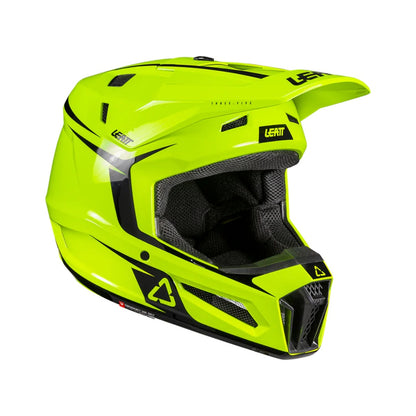 Helmet Moto 3.5 with 2.5s Goggle - Junior (Neon Yellow)