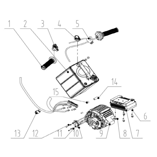 RFN Warrior Youth E5 Charging Port - Part 10 in the Electrical Assembly diagram