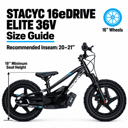 STACYC 16EDRIVE ELITE 36V