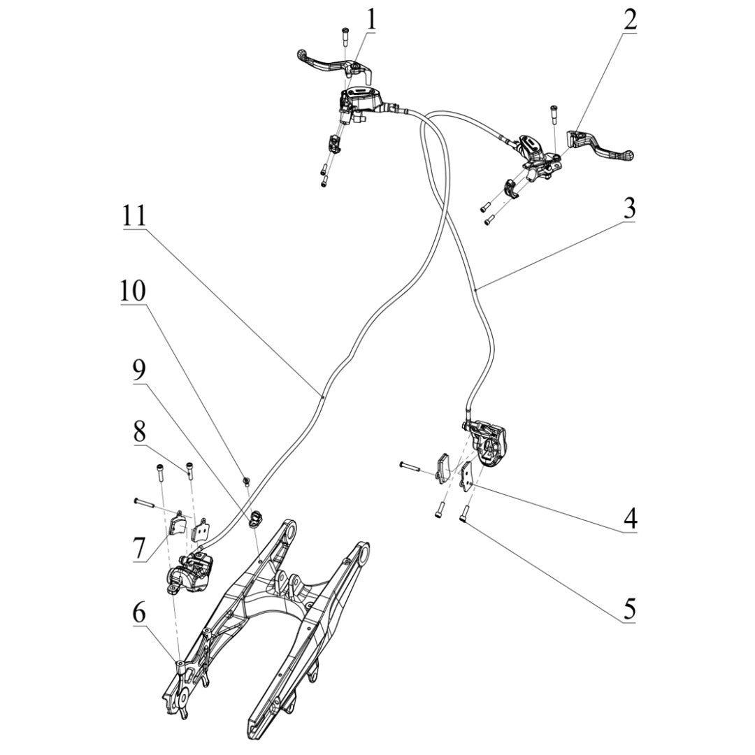 RFN Warrior Youth E8 Left Brake Lever