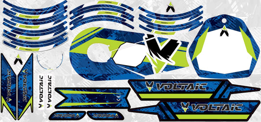 Graphics Kit Camo Blue Green