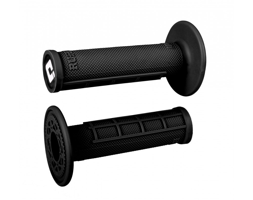 ODI Half-Waffle Single-Ply Slip-On MX Grips - Black